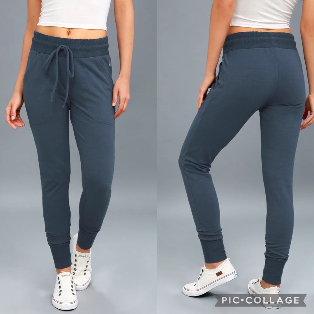 Free People Movement Sunny Skinny Sweatpant Jogger Rising Tide Navy Size S
